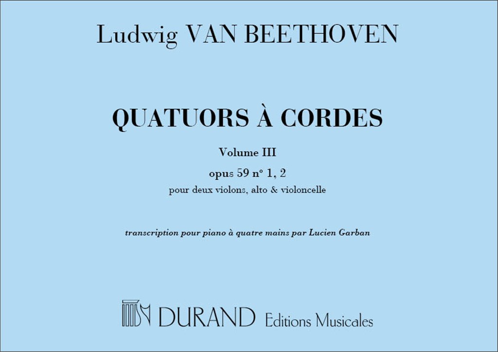 Quatuors Vol 3 4 Ms
